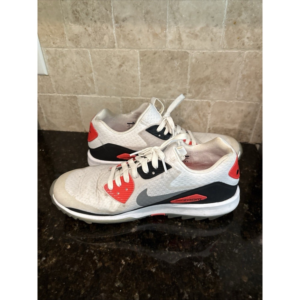 Nike Air Zoom 90 IT Golf Shoes Infrared White 844569-101 Men's Size 10 2016